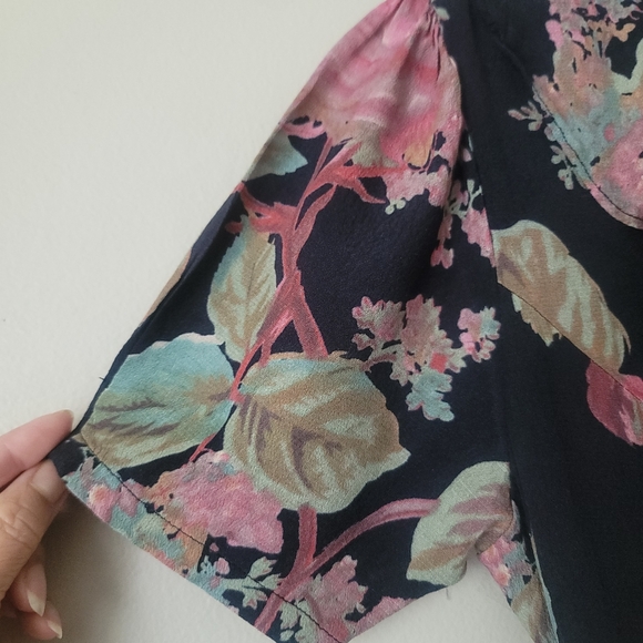 Revolve Privacy Please Floral V-neck Wrap Dress Size Small - Picture 7 of 13